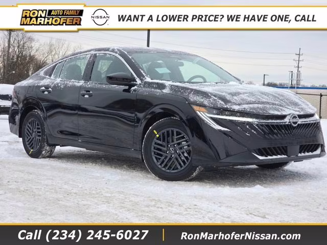 2026 Super Black Nissan Sentra SV FWD Sedan