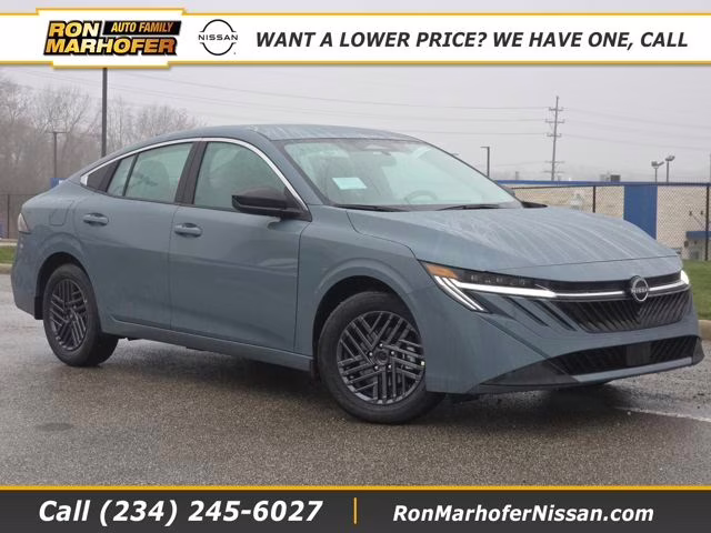2026 Atlantic Gray Metallic Nissan Sentra SV FWD Sedan