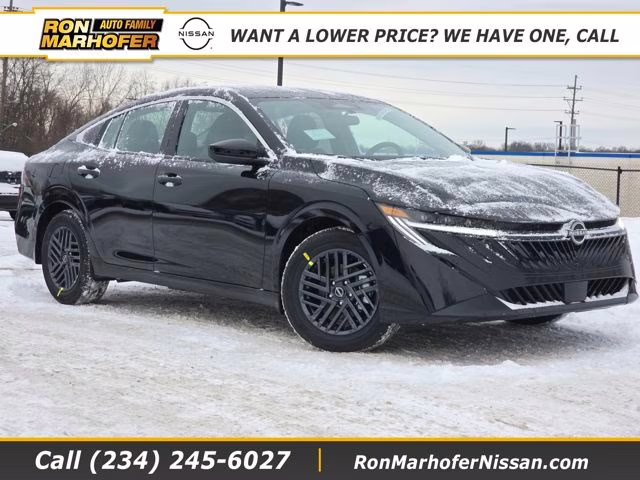 2026 Super Black Nissan Sentra SV FWD Sedan