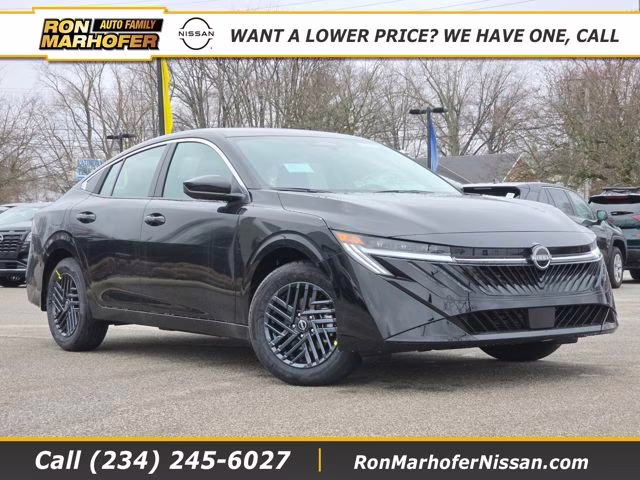 2026 Super Black Nissan Sentra SV FWD Sedan