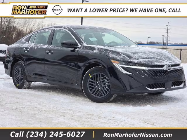 2026 Super Black Nissan Sentra SV FWD Sedan