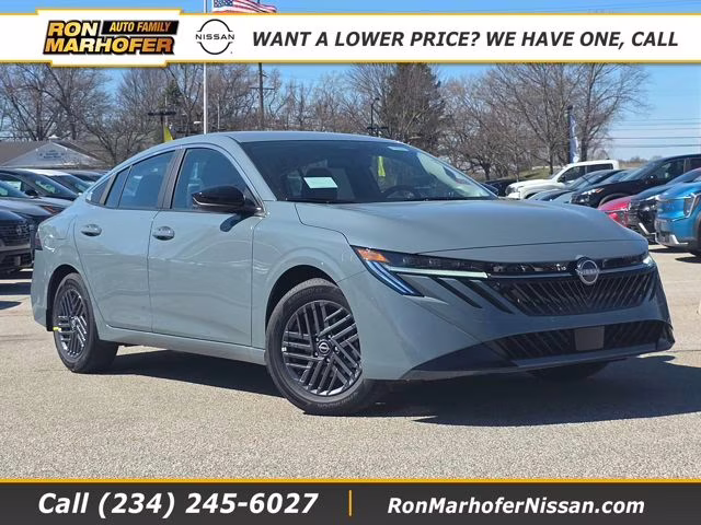2026 Atlantic Gray Metallic Nissan Sentra SV FWD Sedan