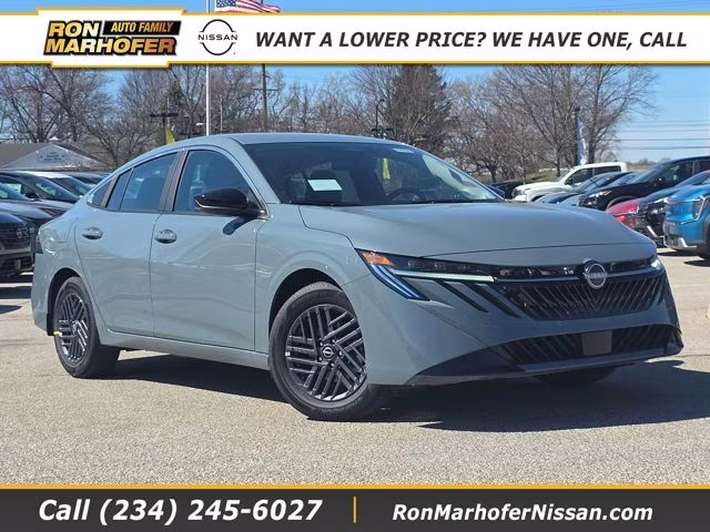 2026 Atlantic Gray Metallic Nissan Sentra SV FWD Sedan