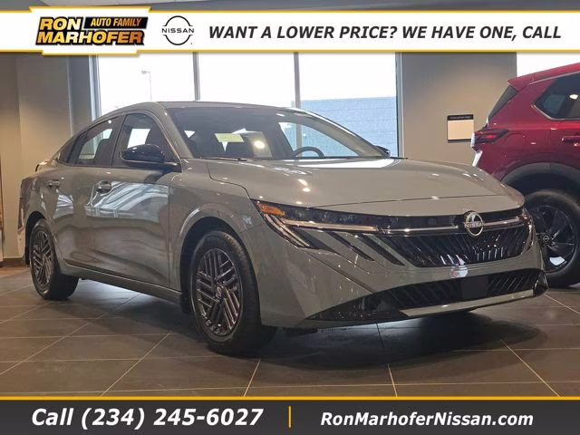 2026 Atlantic Gray Metallic Nissan Sentra SV FWD Sedan