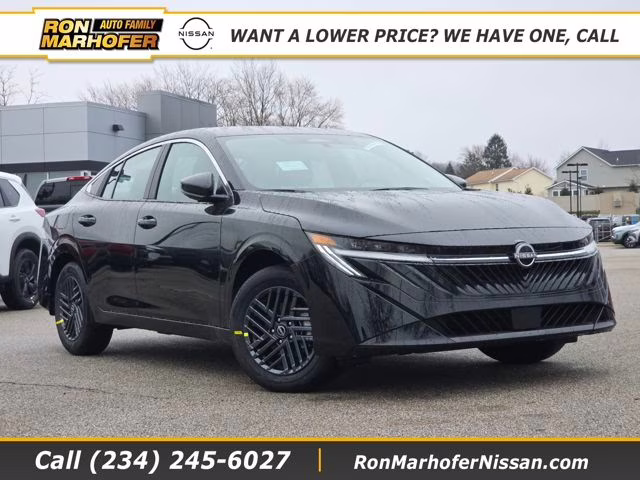 2026 Super Black Nissan Sentra SV FWD Sedan