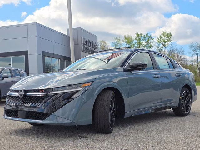 2026 Atlantic Gray/Super Black Nissan Sentra SR FWD Sedan