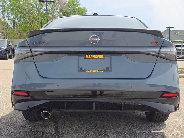 2026 Atlantic Gray/Super Black Nissan Sentra SR FWD Sedan