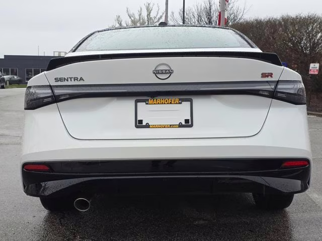 2026 Aspen White/Super Black Nissan Sentra SR FWD Sedan
