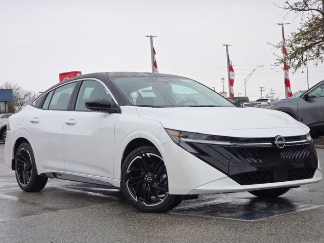 2026 Aspen White/Super Black Nissan Sentra SR FWD Sedan