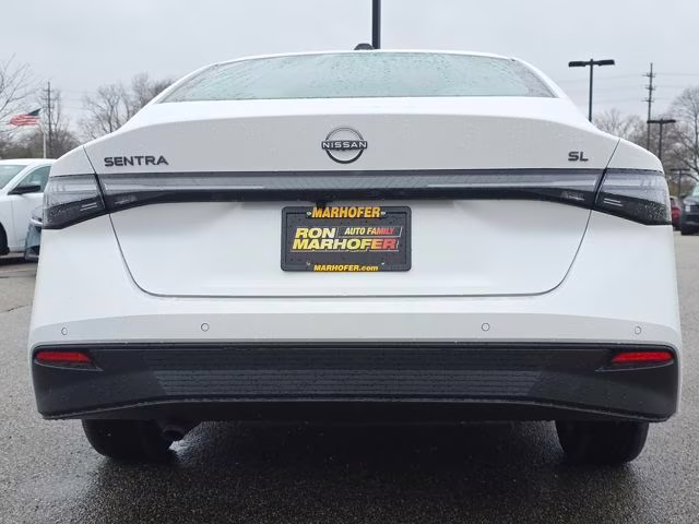 2026 Aspen White Tricoat Nissan Sentra SL FWD Sedan