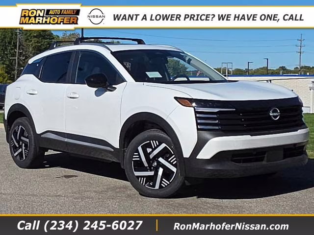 2026 Aspen White Tricoat Nissan Kicks SV FWD SUV