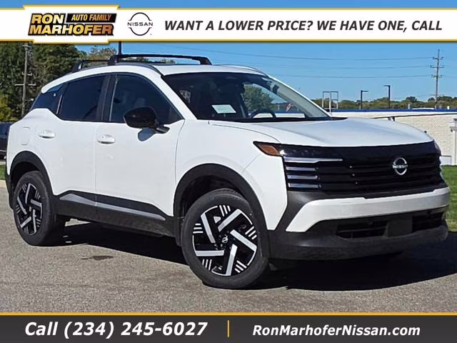 2026 Aspen White Tricoat Nissan Kicks SV FWD SUV