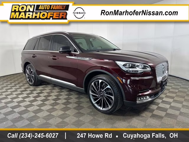 2020 Burgundy Velvet Metallic Tinted Clearcoat Lincoln Aviator Reserve AWD SUV