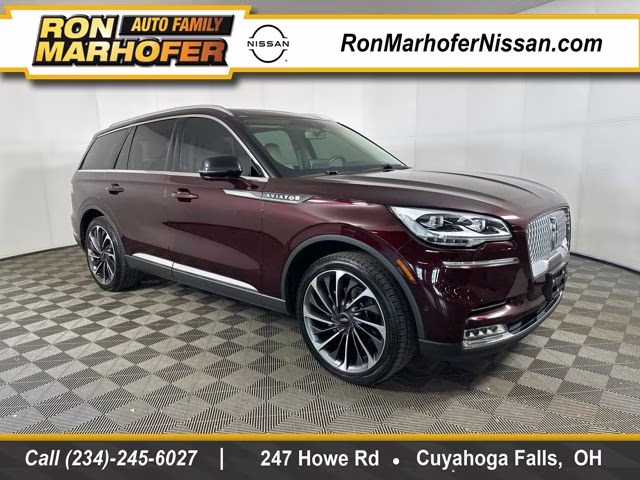 2020 Burgundy Velvet Metallic Tinted Clearcoat Lincoln Aviator Reserve AWD SUV