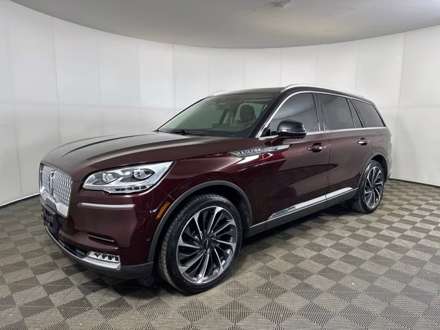 2020 Burgundy Velvet Metallic Tinted Clearcoat Lincoln Aviator Reserve AWD SUV