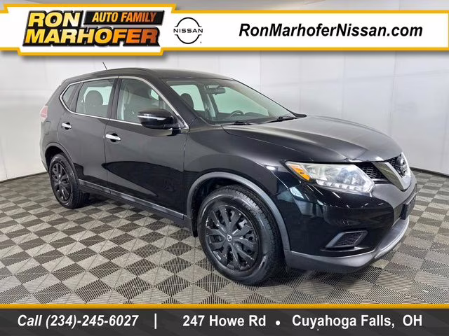 2015 Super Black Nissan Rogue S FWD SUV
