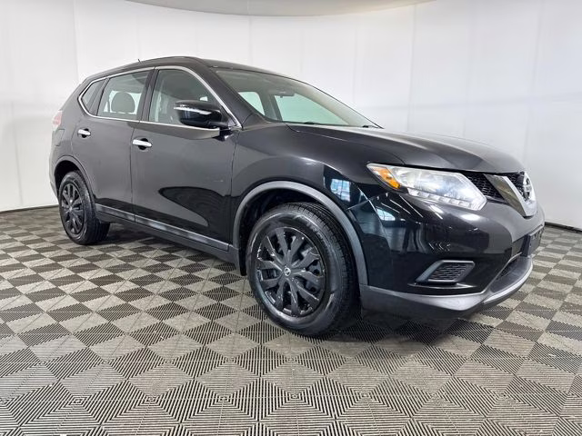 2015 Super Black Nissan Rogue S FWD SUV