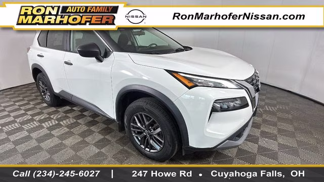 2023 Glacier White Nissan Rogue S AWD SUV