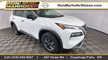2023 Glacier White Nissan Rogue S AWD SUV