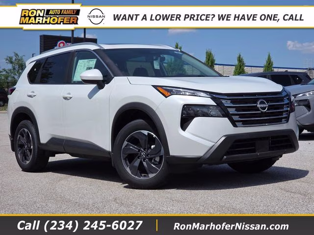 2026 Everest White Pearl Tricoat Nissan Rogue SV FWD SUV
