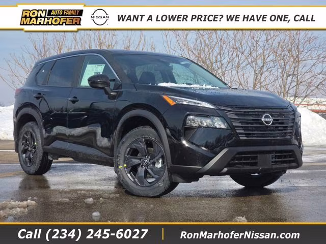 2026 Super Black Nissan Rogue SV AWD SUV