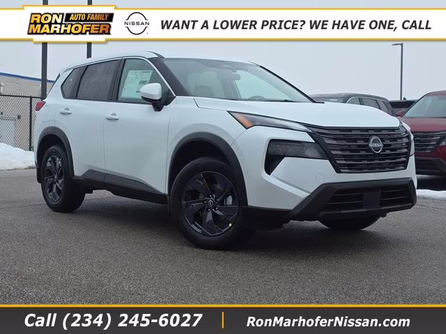 2026 Everest White Pearl Tricoat Nissan Rogue SV AWD SUV