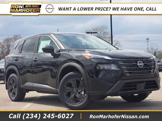 2026 Super Black Nissan Rogue SV AWD SUV