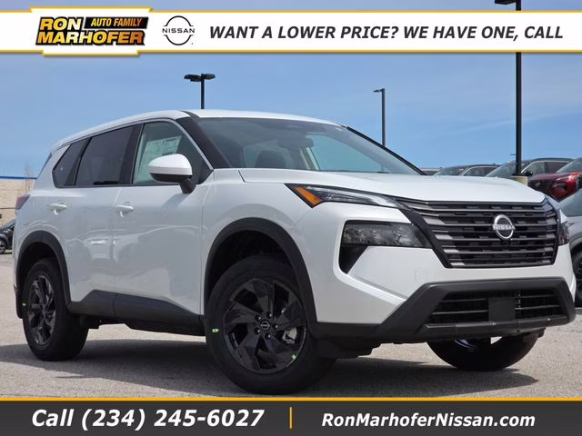 2026 Everest White Pearl Tricoat Nissan Rogue SV AWD SUV