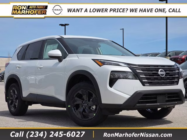2026 Everest White Pearl Tricoat Nissan Rogue SV AWD SUV