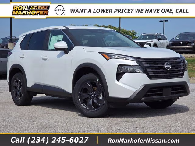 2026 Everest White Pearl Tricoat Nissan Rogue SV AWD SUV