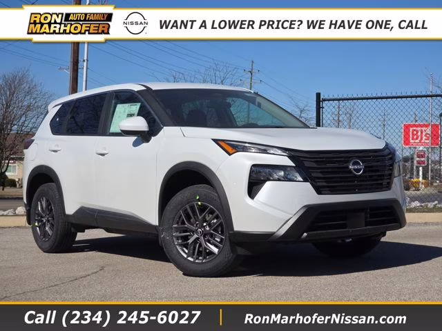 2026 Everest White Pearl Tricoat Nissan Rogue SV AWD SUV