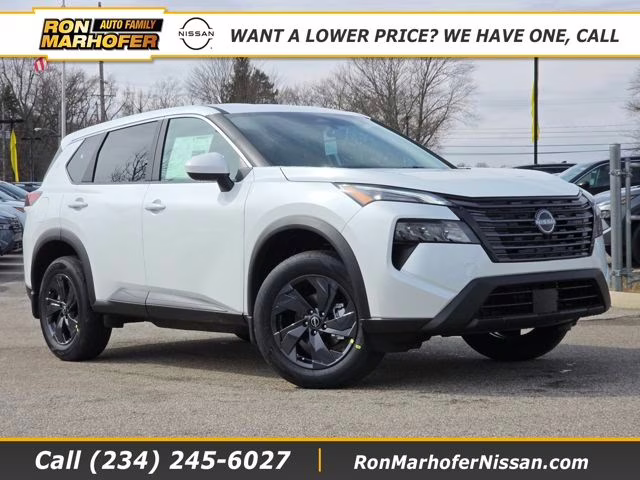 2026 Everest White Pearl Tricoat Nissan Rogue SV AWD SUV