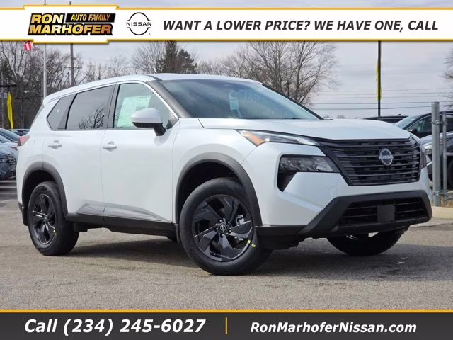 2026 Everest White Pearl Tricoat Nissan Rogue SV AWD SUV