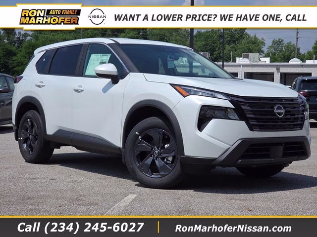 2026 Everest White Pearl Tricoat Nissan Rogue SV AWD SUV