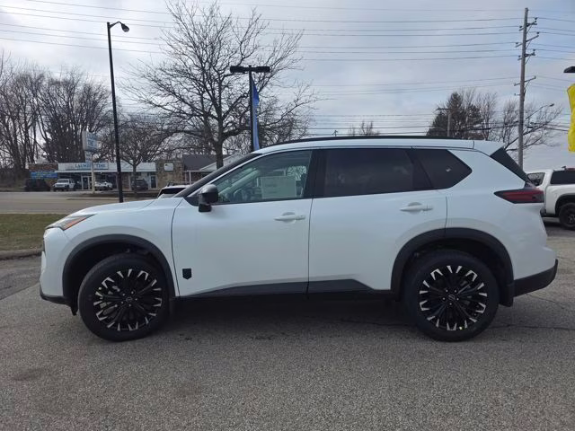 2026 Everest White Pearl Tricoat Nissan Rogue Dark Armor AWD SUV