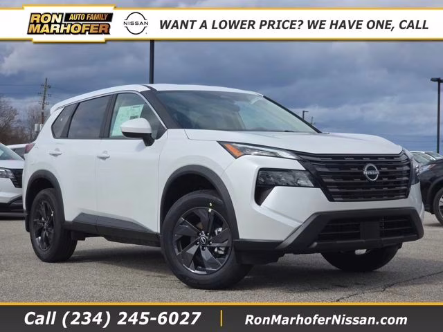 2026 Everest White Pearl Tricoat Nissan Rogue SV AWD SUV