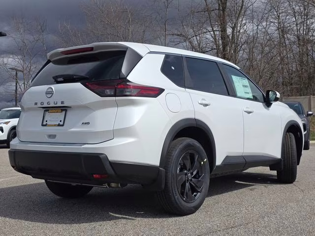2026 Everest White Pearl Tricoat Nissan Rogue SV AWD SUV