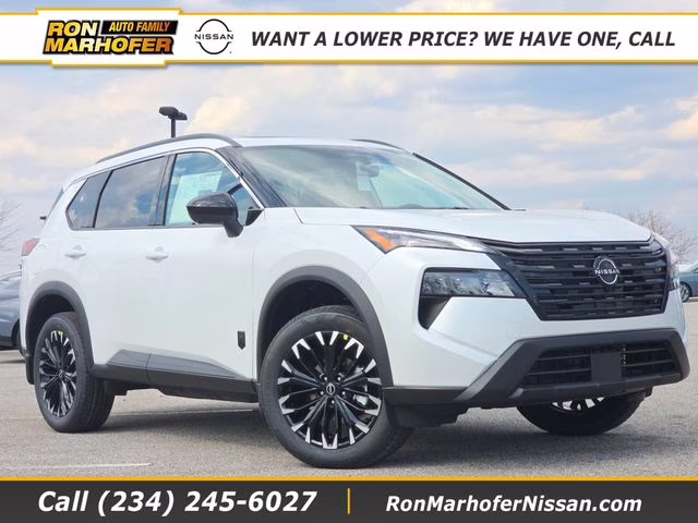 2026 Everest White Pearl Tricoat Nissan Rogue Dark Armor AWD SUV