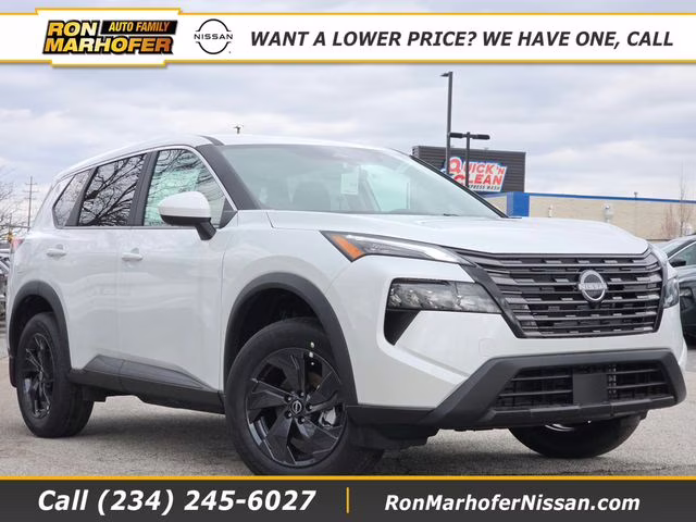 2026 Everest White Pearl Tricoat Nissan Rogue SV AWD SUV