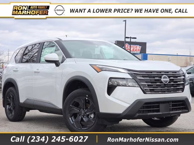 2026 Everest White Pearl Tricoat Nissan Rogue SV AWD SUV