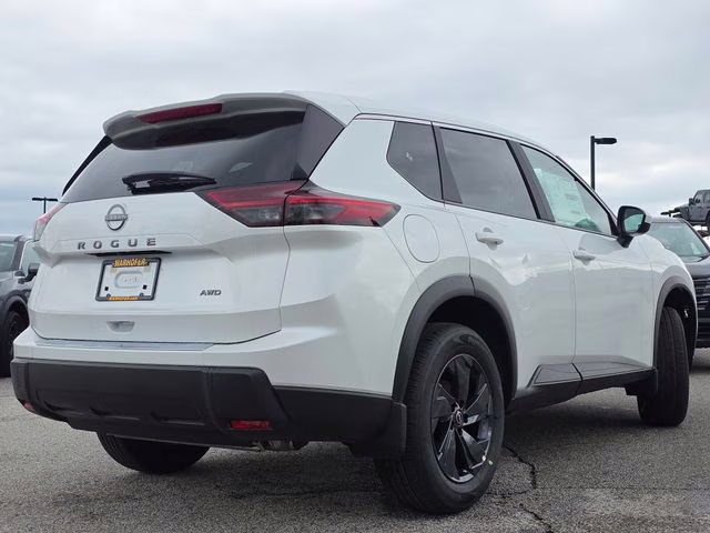 2026 Everest White Pearl Tricoat Nissan Rogue SV AWD SUV