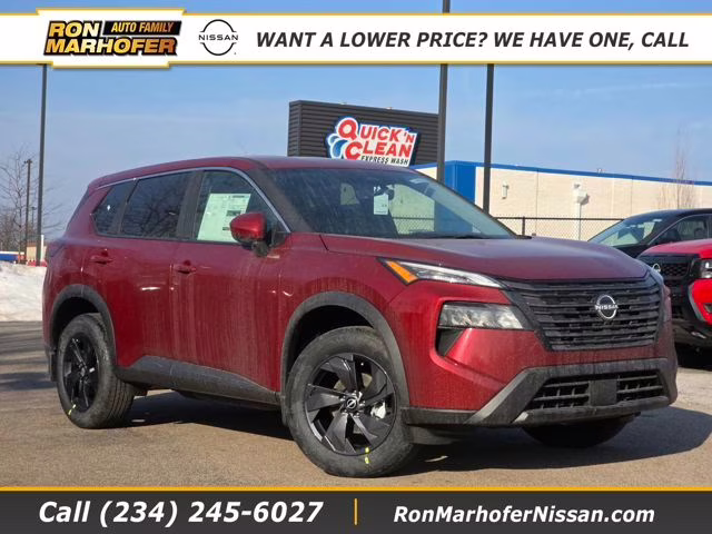 2026 Scarlet Ember Tintcoat Nissan Rogue SV AWD SUV