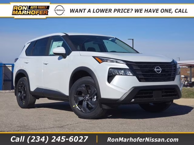 2026 Everest White Pearl Tricoat Nissan Rogue SV AWD SUV