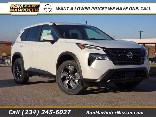 2026 Everest White Pearl Tricoat Nissan Rogue SV AWD SUV