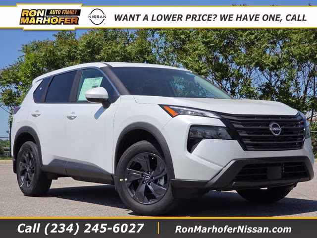 2026 Everest White Pearl Tricoat Nissan Rogue SV AWD SUV