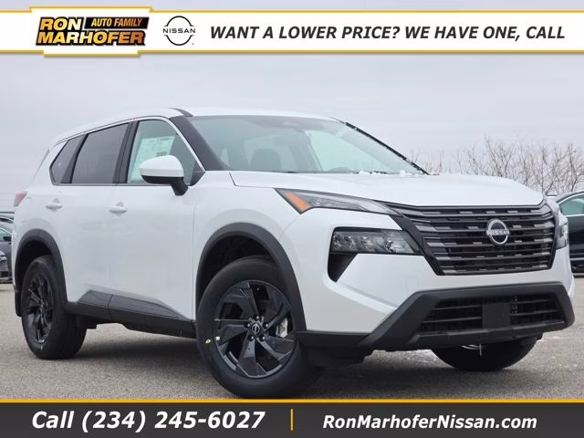 2026 Everest White Pearl Tricoat Nissan Rogue SV AWD SUV