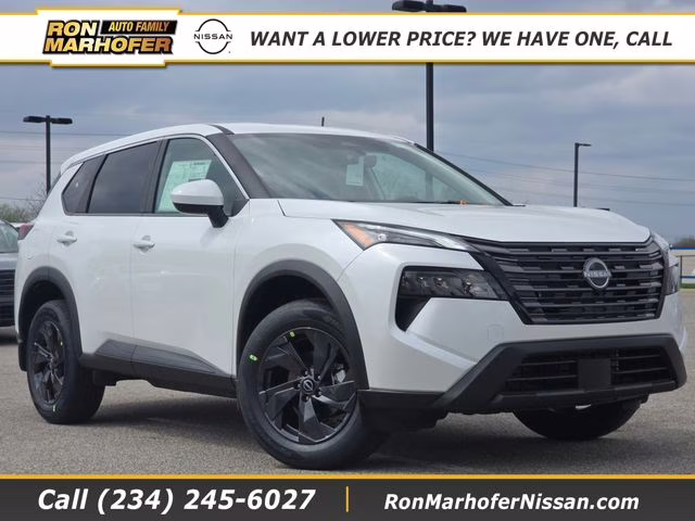 2026 Everest White Pearl Tricoat Nissan Rogue SV AWD SUV