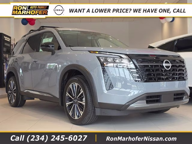 2026 Boulder Gray Pearl Nissan Pathfinder Platinum 4X4 SUV