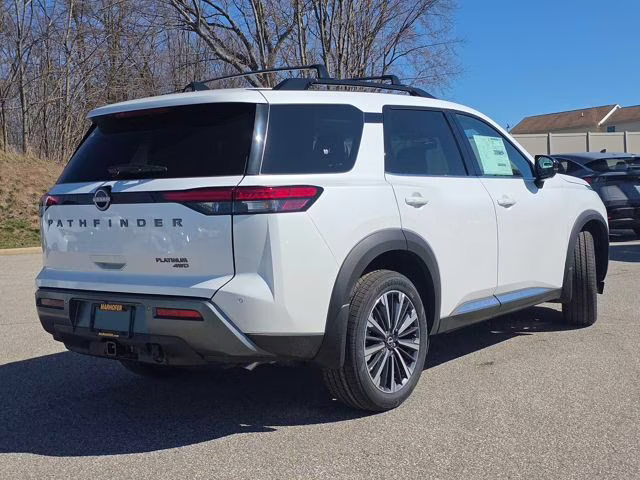 2026 Everest White Pearl Tricoat Nissan Pathfinder Platinum 4X4 SUV