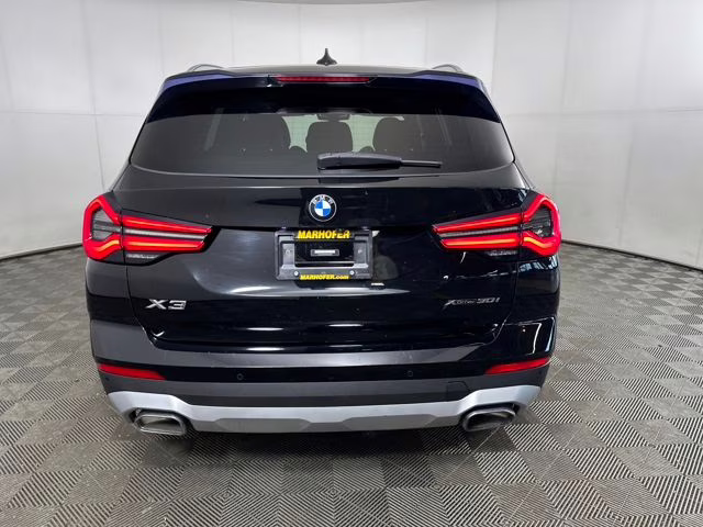 2022 Jet Black BMW X3 xDrive30i AWD SUV